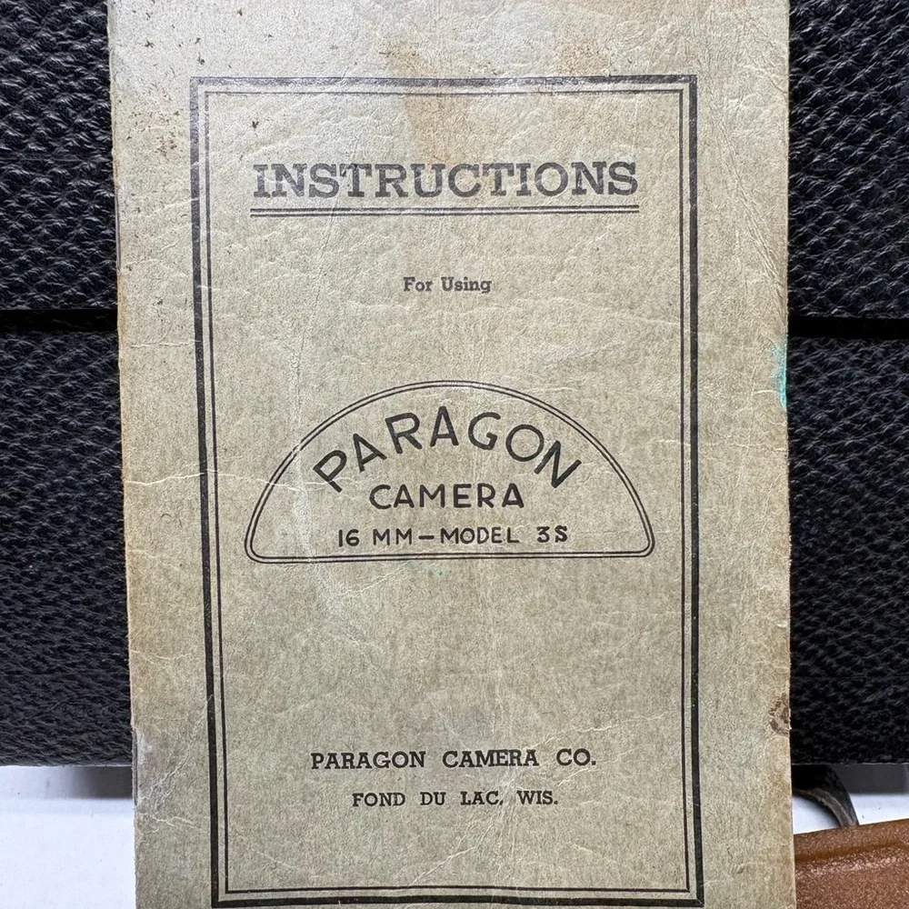Vintage 16mm Movie Camera Paragon w/ Luxor Super Anastigmat F:1.5 focus 25mm USA